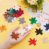  48Pcs 12 Colors Maple Leaf Computerized Embroidery Cloth Iron on/Sew on Patches DIY-PH0009-38-3