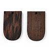 Natural Wenge Wood Pendants WOOD-T023-56-2