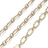 Brass Textured Oval Link Chains CHC-S004-07G-2