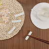 Porcelain Chopsticks Rest Dinner Spoon Stand Knife Fork Holder DJEW-WH0063-27-4