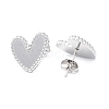 Non-Tarnish 304 Stainless Steel Heart Stud Earrings for Women EJEW-I285-09P-2