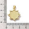 Rack Plating Brass Micro Pave Cubic Zirconia with Synthetic Opal Pendants KK-D088-10G-4