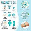 246Pcs 6 Styles Dyed Synthetic Turquoise Beads G-TA0003-31-4