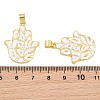 Brass Pendants KK-CBA3FD6-02A-G-2