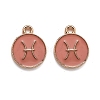 Alloy Enamel Pendants ENAM-S124-01B-11H-1