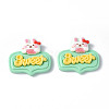 Opaque Resin Cabochons CRES-P023-01G-1