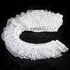 5 Yards Polyester Pleated Flower Lace Trim OCOR-GF0003-89B-7
