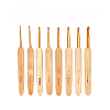 Bamboo Handle Head Crochet Hook Set PW-WG43581-02-1