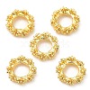 Rack Plating Brass Micro Pave Cubic Zirconia Beads KK-A186-01B-G-2