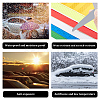 CHGCRAFT 10 Sheets 6 Colors Waterproof Luminous Plastic Self-Adhesive Stickers DIY-CA0004-73-6