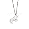 Non-Tarnish 201 Stainless Steel Pendant Necklaces for Man NJEW-Q336-02D-P-2