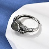 Natural Gemstone Finger Rings RJEW-A084-05AS-5