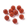 Polymer Clay Rhinestone Beads RB-K050-10mm-C10-1