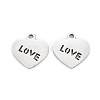 Non-Tarnish Valentine's Day 304 Stainless Steel Charms STAS-I151-28P-1