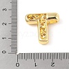 Brass Micro Pave Clear Cubic Zirconia Pendant KK-Z046-01G-T-3