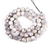 Anti-Tarnish Electroplate Glass Beads Strands X-EGLA-T021-8mm-15-01-3