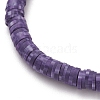 Polymer Clay Heishi Beads Stretch Bracelets BJEW-JB05498-01-3