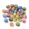 Two Tone Glass European Beads GPDL-K003-01-1