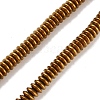 Electroplated Synthetic Non-magnetic Hematite Beads Strands G-P545-A01-01H-1