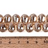 Electroplate Baking Paint Transparent Glass Beads Strands GL-N005-02A-C13-4