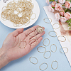 100Pcs Alloy Open Back Bezel Pendants FIND-OC0013-30-3