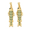 Brass Micro Pave Cubic Zirconia Pendants CU-CBAB3AD-10G-02-1