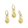 Rack Plating Brass Enamel Charms KK-M293-45G-1