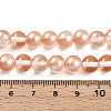 Baking Paint Transparent Glass Beads Strands DGLA-N011-8mm-04-4