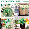 12Pcs 6 Styles Saint Patrick's Day Polyester Ornaments AJEW-BC0010-71-7