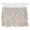 1 Yard Plastic Beaded Tassel Ribbon DIY-OC0013-14B-1