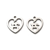 Valentine's Day 316 Surgical Stainless Steel Charms STAS-H190-15P-01-1
