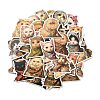 50Pcs PVC Waterproof Self-Adhesive Cat Picture Sticker STIC-Q004-05A-3