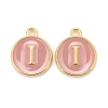 Golden Plated Alloy Enamel Charms ENAM-S118-07I-1