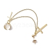 Alloy Cross Stud Earrings EJEW-JE06242-02-4