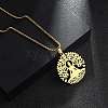 201 Stainless Steel Pendant Necklaces for Man NJEW-Q336-04D-G-2