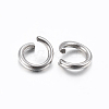 Tarnish Resistant 304 Stainless Steel Open Jump Rings X-STAS-H437-3.5x0.7mm-2