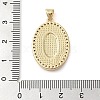 Brass Micro Pave Cubic Zirconia Pendants KK-I712-52G-06-3
