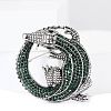 Crocodile Alloy Rhinestone Brooch PW-WGFAD1D-04-2