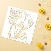 PET Hollow Out Drawing Painting Stencils DIY-WH0383-0090-3