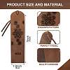 Cowhide Leather Labels AJEW-WH0386-0034-2