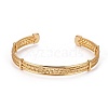 Long-Lasting Plated Brass Cuff Bangles BJEW-E370-12G-2