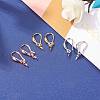 9 Pairs 3 Colors Brass Earring Hooks sgKK-ZZ0001-02-5