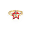 Adjustable Brass Micro Pave Colorful Cubic Zirconia Finger Rings RJEW-S044-166-NF-2