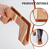 Wood Record Display Stands ODIS-WH0074-03-5