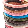 Handmade Polymer Clay Heishi Beads Stackable Stretch Bracelets Set for Women BJEW-JB07451-5