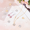 Unicraftale DIY Blank Heart Pendant Making Kit DIY-UN0005-12-2