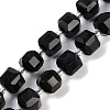 Natural Golden Sheen Obsidian Beads Strands G-B125-O03-01-1