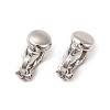 Alloy Clip-on Earring Findings X-PALLOY-M208-02P-2