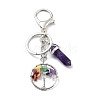 Natural Amethyst Keychain KEYC-M022-03A-1