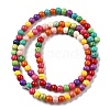 Synthetic Turquoise Beads Strands G-B140-A01-4mm-2